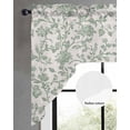 thumbnail image 2 of Farmhouse Flower Swag Valances for Windows, Small Curtains Drapes, Botanical Vintage Fruit Green Leaf Kitchen Window Curtains Over Sink Window Treatment Valance for Bedroom/Bathroom 56"x36", 2 of 5