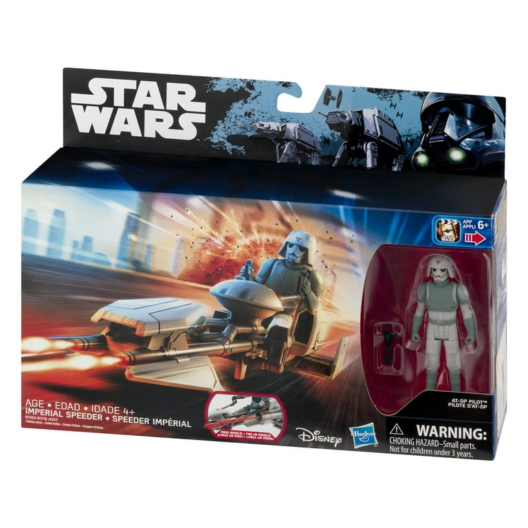 Star Wars Rebels AT-DP Pilot and Imperial Speeder - Walmart.com