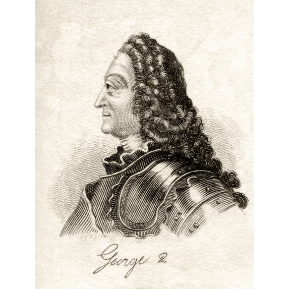 George Ii 1683-1760 George Augustus King Of Great Britain And Ireland ...