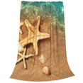 thumbnail image 2 of Vsdgher Starfish And Seashell 1 Ultra-Soft Micro flannel Blanket Throw Blankets for Couch Sofa, Bed (4 sizes)-50"x40", 2 of 7
