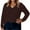 761#Brown, variant on Women's Casual Long Sleeve V Neck Lightweight Knitted Sweaters Loose Fit Plus Size Tunic Tops