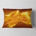 thumbnail image 2 of Designart Plasmas and Liquid With Fiery Shine - Abstract Throw Pillow - 12x20, 2 of 5