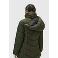 thumbnail image 5 of Marikoo Women's Long Winter Jacket with Hood - Weather-Resistant - Sahnekatzii XIV, 5 of 11