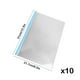 thumbnail image 3 of Carpeta de plástico tamaño A4 con forma de lágrima | Organizador de documentos | Soporte transparente para documentos de examen | Sujeción segura para uso escolar o de oficina, 3 of 6