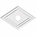 thumbnail image 3 of Ekena Millwork CMP40X26DD-06000 6 in. ID x 14 in. Rectangle Diamond Architectural Grade PVC Contemporary Ceiling Medallion, 3 of 4