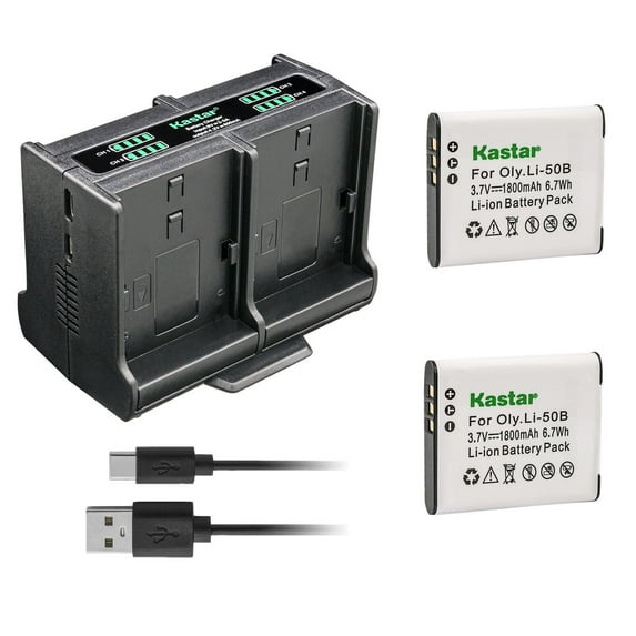 Kastar 2-Pack Battery and Quadruple Charger Compatible with Panasonic VW-VBX090, HX-WA2, HX-WA20, HX-WA20H, HX-WA20W, HX-WA2A, HX-WA2D, HX-WA2GK Digital Camera