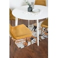 thumbnail image 4 of Roundhill Furniture Aufurr Contemporary 5-Piece Dining Set, White Round Dining Table with 4 Chairs, Gold, 4 of 8
