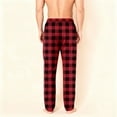 thumbnail image 5 of Dwelliawo Cute Pajama Pants Soft Flannel Pajamas Stretch Comfy Plaid Flannel Pajama Bottom Cute Christmas Red Plaid Pants Sleepwear Red L, 5 of 6