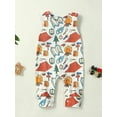 thumbnail image 2 of Gupgi Baby Girls Boys Romper Sea/Camping Elements Print Sleeveless Jumpsuits Summer Infant Bodysuits, 2 of 9