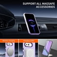 thumbnail image 3 of KOMI Magnetic Case Compatible for Google Pixel 9A Case Wireless Charging,[Compatible with MagSafe] Translucent Matte PC Thin Cover for Google Pixel 9A Phone Cases Clear 2025 Purple, 3 of 5