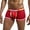 Red, variant on Men's Bamboo Rayon Underwear Boxer Briefs, Cool Comfort Moisture-wicking Breathable Underwear