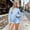 7# Sky Blue, variant on Women Polka Dot Hoodie Oversized Fleece Hooded Sweatshirt Long Sleeve Drop Shoulder Graphic Print Hoodies with Pocket XL