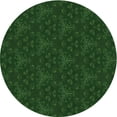 thumbnail image 1 of Ahgly Company Tapis d'Intérieur Rond Lavable en Machine Vert Transitionnel, 6 Pieds Rond, 1 of 7