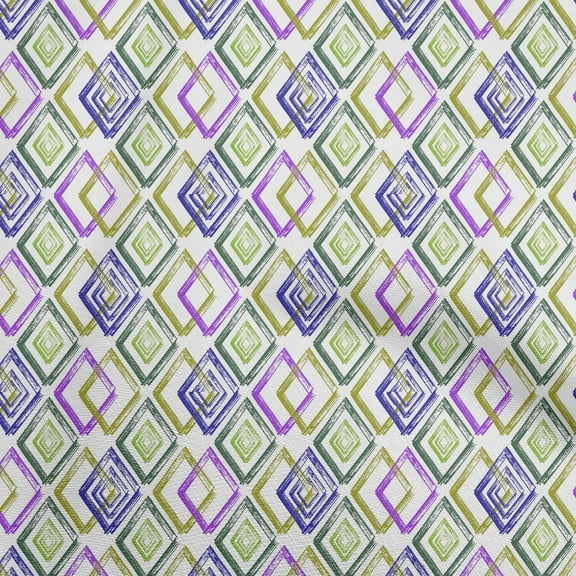 oneOone Viscose Chiffon Green Fabric Geometric With Dry Brush Sewing Craft Projects Fabric Prints By Yard 42 Inch Wide