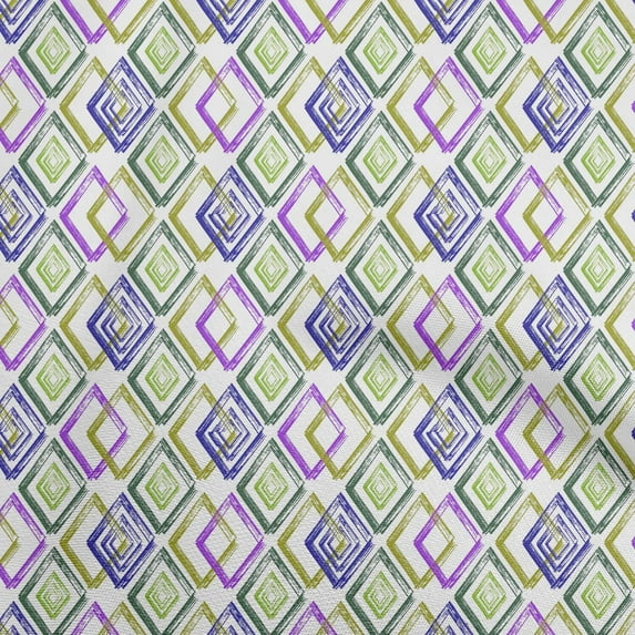 oneOone Velvet Green Fabric Geometric With Dry Brush Sewing Fabric By The Yard Printed Diy Clothing Sewing Supplies 58 Inch Wide