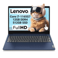 thumbnail image 1 of Laptop Lenovo 15-82FG Core i7-11 12Gb Ram 512 Ssd FHD Touch Azul, 1 of 4