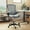 Dark Gray Mesh/Black Frame, variant on BizChair Mid-Back Red Mesh Ergonomic Drafting Chair with Adjustable Foot Ring and Flip-Up Arms