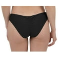 thumbnail image 2 of Cyn & Luca Juniors Solid Ruched Bikini Brief Bottom X-Large Black, 2 of 5