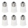 thumbnail image 1 of 6-Pack E12 to E14 White Bulb Converter LED Light Holder Lamp Adapter Socket Changer High Quality, 1 of 5
