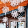 thumbnail image 1 of Supbessel Christmas Gifts Decorations Clearance 30 Pcs Christmas Hanging Snowflake Decorations Winter White Glitter Snowflake Ornaments For Window Xmas Tree Ceiling, 1 of 3
