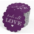 thumbnail image 4 of Inkdotpot 100 Pack Made With Love Text Favor Paper Tags Craft Real Silver Foil Hang Tags, 4 of 6