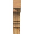 thumbnail image 4 of Ekena Millwork 6"W x 28"D x 28"H Balboa Block Rough Sawn Bracket, Western Red Cedar, 4 of 25