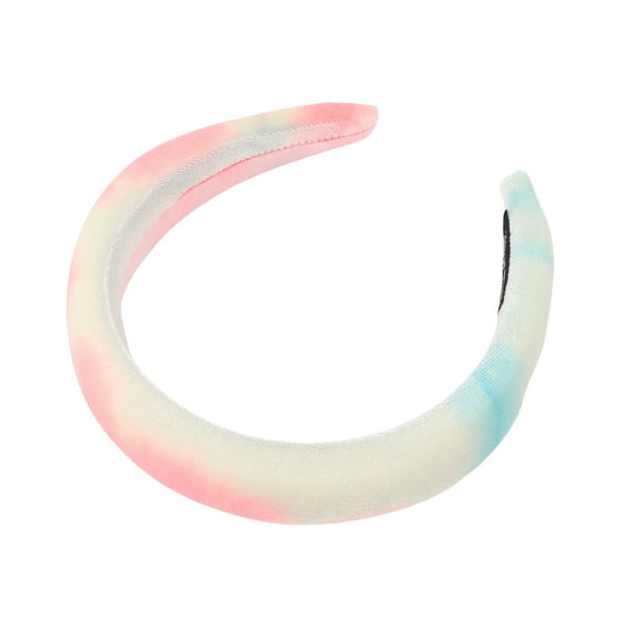 1 Pc Elegant Tie-dye Colored Hairband for Women for Girls 6.69"x6.10" Pink Blue