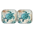 thumbnail image 7 of Kll Watercolor Sea Turtle Windshield Sun Shade 2-Piece Foldable Car Front Window Sunshade For Most Sedans Suv Truck - Auto Sun Blocker Visor Protector Blocks Max Uv Rays - Medium, 7 of 7