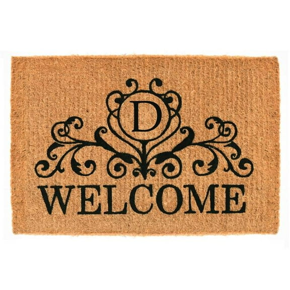 Calloway Mills Kingston Welcome Outdoor Doormat 3' x 6' x 1.5" (Letter D)