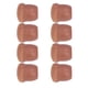 thumbnail image 5 of Juego de 8 fundas para patas de silla, TPE, protectores de suelo, tapas para patas de muebles, para taburete de mesa, color marrón M, 5 of 14