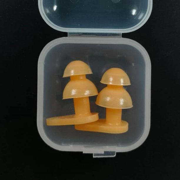 Tapones para los oídos de silicona para niños cómodos Tapones para los oídos impermeables para niños Tapones para los oídos para nadar para niños en caja
