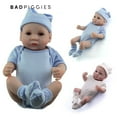 BadPiggies 11" Newborn Reborn Baby Doll Nontoxic Realistic Lifelike