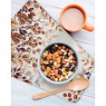 thumbnail image 3 of Orange Eucalyptus Leaves Kitchen Dish Towels for Drying Dishes Set of 2, Botanical Fall Rustic Beige Waffle Weave Microfiber Hand Tea Bathroom Towels Quick Dry & Absorbent Towel 12x12, 3 of 7