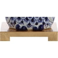thumbnail image 6 of JYL3014A Justina 16" Ceramic Mini LED Table Lamp Cottage, Transitional for Bedroom, Living Room, Office, College Dorm, Coffee Table, Bookcase, Blue/White, 6 of 8