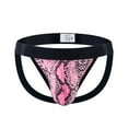 thumbnail image 7 of JOCKMAIL Mens Sexy Thong Underwear Low Rise Leopard Pattern Playful Printed Men's Jockstraps Athletic Supporters, 7 of 7