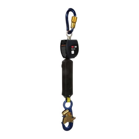 Nano-Lok Personal Self Retracting Lifeline, Carabiner, Aluminum, 1 Leg(s), 420 lb Weight Capacity