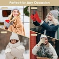 thumbnail image 2 of FZ FANTASTIC ZONE Winter Gloves for Women Cold Weather with Touch Screen Fingers Chenille Knit Elastic Cuff Thermal Warm Gloves Gifts, 2 of 6