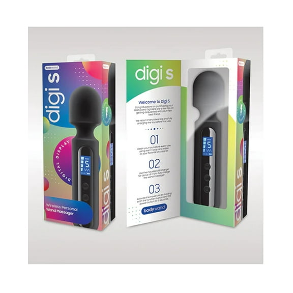 Bodywand Digi s - Massage Wand Black