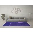 thumbnail image 3 of Ahgly Company Indoor Square Abstract Purple Modern Area Rugs, 5' Square, 3 of 4
