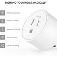thumbnail image 3 of 2pcs Smart Plug,WiFi Plug Smart Outlet Works with Alexa, Echo,Google Home, Plug with Timer Function,App Remotely Control ,No Hub Required, 3 of 6
