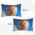 thumbnail image 3 of Haiem Pillowcase for Hair and Skin Queen - Starry Sky Cloud Dog Printed Soft Pillowcase with Envelope Closure-14"x20", 3 of 8