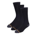 thumbnail image 2 of Gold Toe Socks For Men, Flat Knit Combed (82%) Cotton Crew 3-Pair (Very Dark Navy), 2 of 2