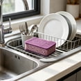 thumbnail image 4 of Kitchen Cleaning Sponges Dual Sided Scrub Set for Dishwashing and Household Use, Non-Scratch Multi-color 3 Pack, 4 of 6