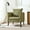 Olive, variant on Barrel Accent Chair Upholstered Armchair with Back Pillow Modern Reading Chairs for Living Room, Beige