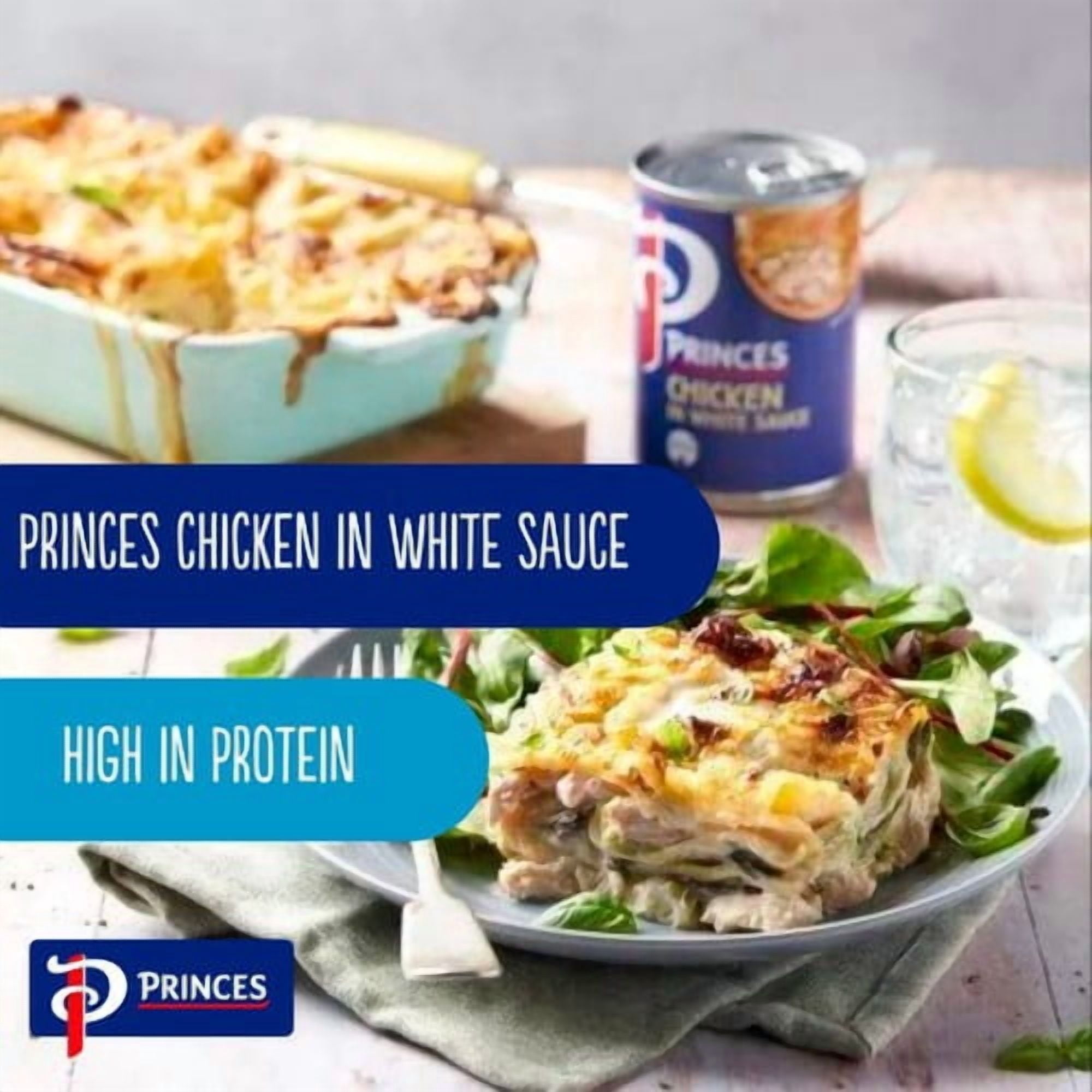 Princes Chicken in White Sauce 392g, British Import (Pack of 3)
