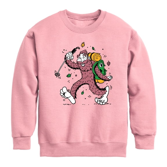 Instant Message - Sasquatch Hike - Youth Crew Fleece Sweatshirt