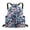 Z-Blue & white flowers, variant on Drawstring Backpack Water Resistant String Bag Sports Gym Sack Lightweight Sackpack with Side Pocket for Men Women