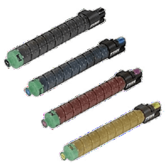 Zoomtoner Compatible RICOH SPC 830 / 831 Laser Toner Cartridge Set Black Cyan Yellow Magenta for Savin SP-C831DN