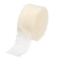 thumbnail image 1 of Unique Bargains Lace Trim 10 Yards 1.6 Inch Flower Elastic Lace Ribbons for Package Decoration Wedding Headbands Beige, 1 of 5