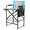 Blue & Gray | 31" Seat Height, variant on Tcbosik Tall Directors Chair with Footrest, Foldable Makeup Artist Chair with Side Table, Portable Chair with Storage Pocket and Built-in Cup Holder, Blue & Gray